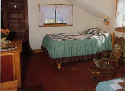 Forest Calico guest room Baldpate Main Lodge